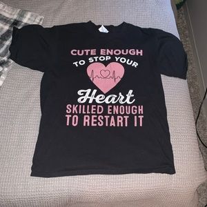 women’s nursing slogan tee